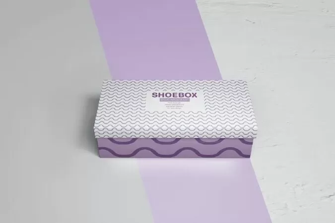 Paper Shoe Box Mockup