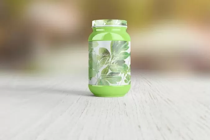 Matte Plastic Pill Bottle Mockup