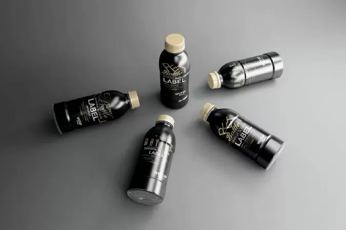 PET Bottle/ Shrink Sleeve Label Mockup