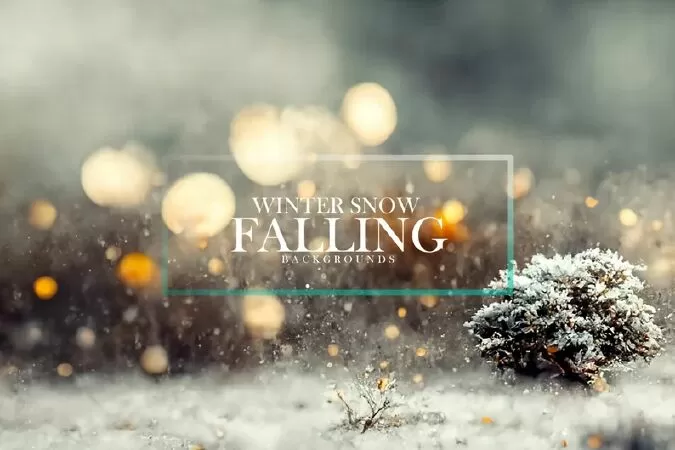 Winter Snow Falling Backgrounds, Digital Backgrounds, digital backgrounds for photography