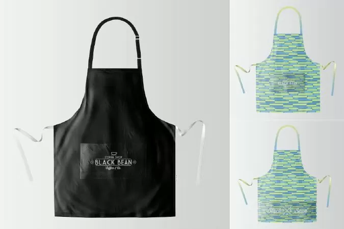 Restaurant and Home Kietchen Apron Mockup-07
