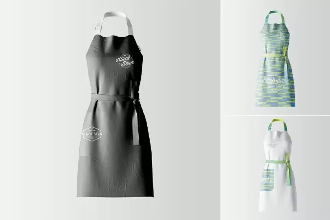 Restaurant and Home Kietchen Apron Mockup-03