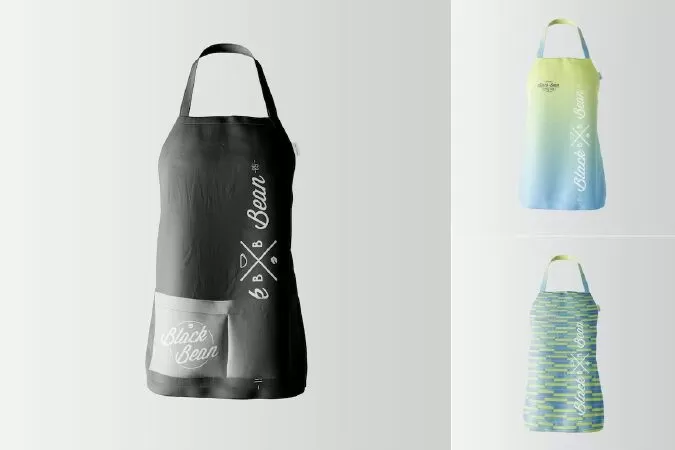 Restaurant and Home Kietchen Apron Mockup-08