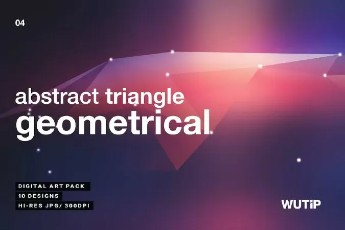Abstract Triangle Geometrical Background V4