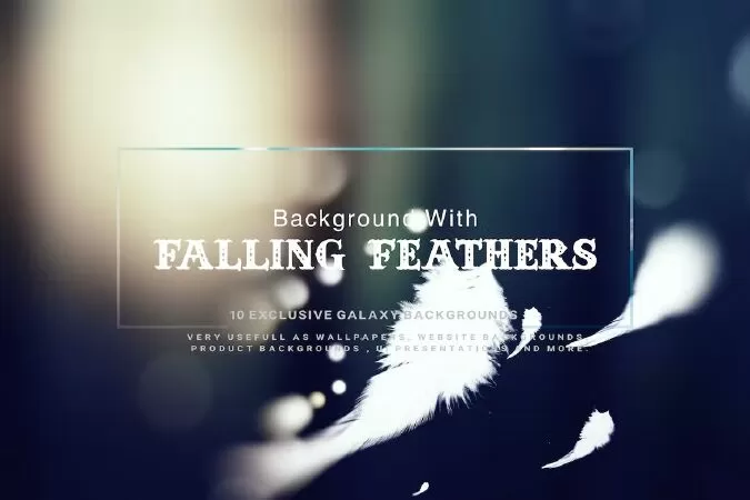 Background With Falling Feathers