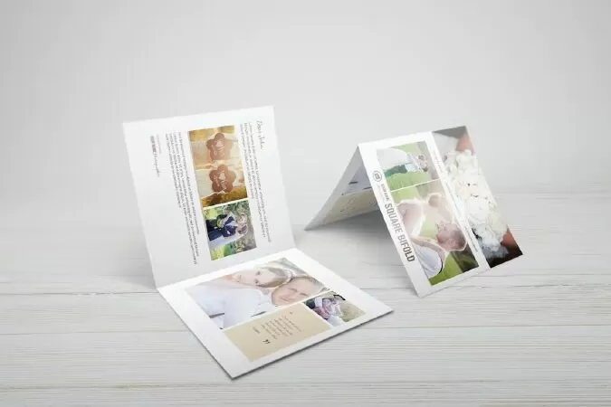 Square Greeting Card - Invitation Mockups