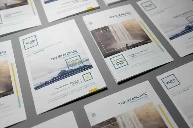 Bi-Fold A5 Brochure/ Leaflet Mockups