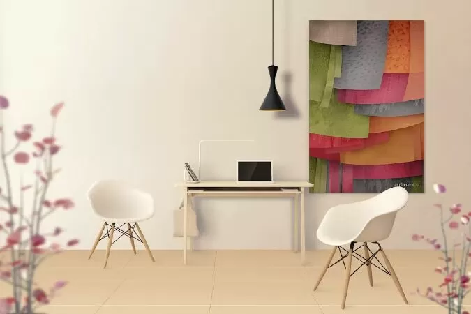 Art Wall Mockups - Interior Work Desk