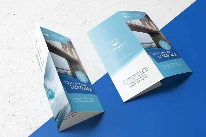 US Letter | Tri-Fold Brochure Mock-up