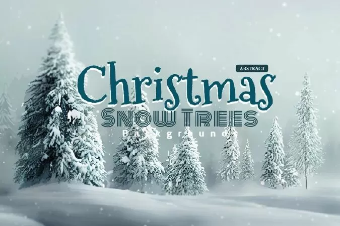 Christmas Snow Tree Backgrounds