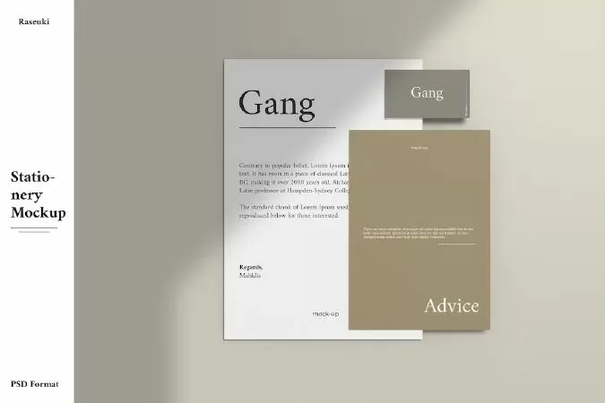 Stationery mockup