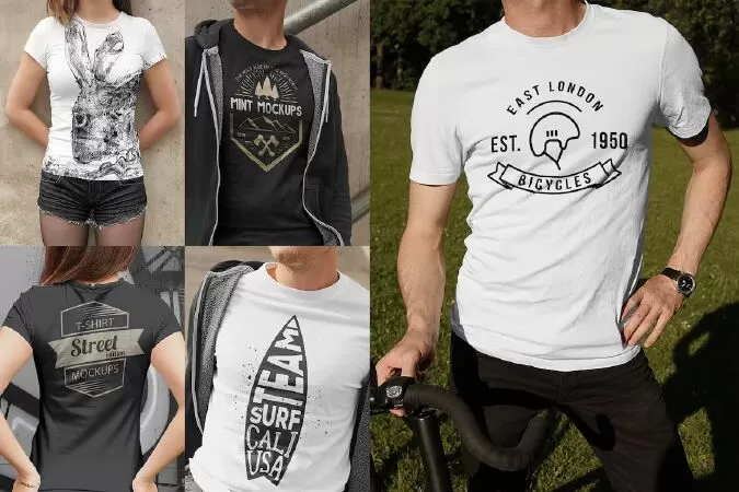 T-Shirt Mockups Street Edition Vol. 1