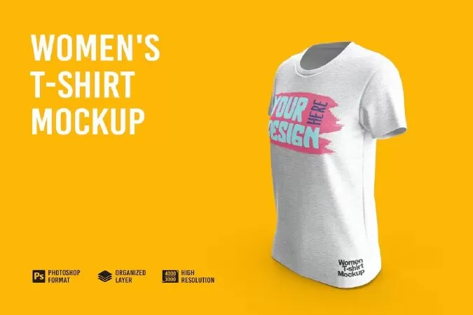 Women's T-Shirt Mockup