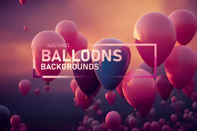 Abstract Balloons Background