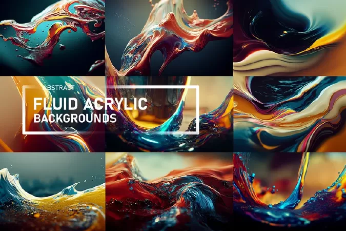Abstract Fluid Acrylic Backgorunds | Abstract Background | Acrylic wall art | Acrylic art decor | Digital Backgrounds | Acrylic painting