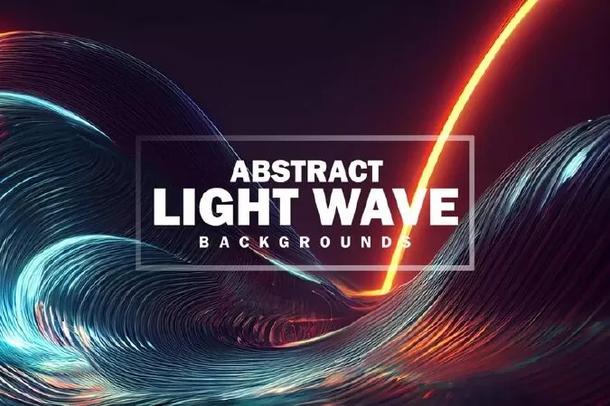 Abstract Light Wave Backgrounds