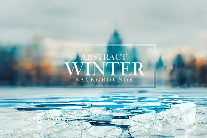 Abstract Winter Backgrounds #02, Digital Backgrounds