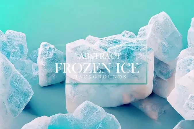 Abstract Frozen Ice Backgrounds #02, Digital Backgrounds