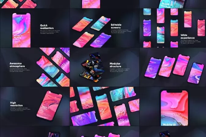 Dark iPhone Mockup