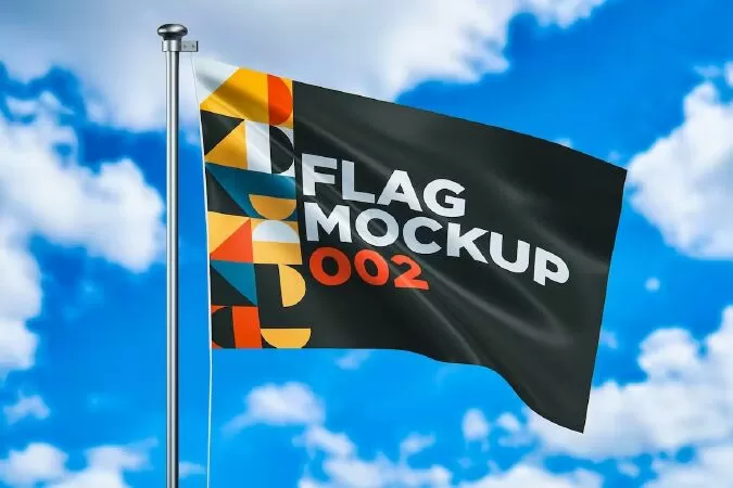 Flag Mockup 002