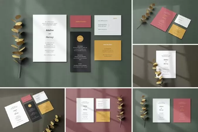 Wedding Invitation Mockups 2