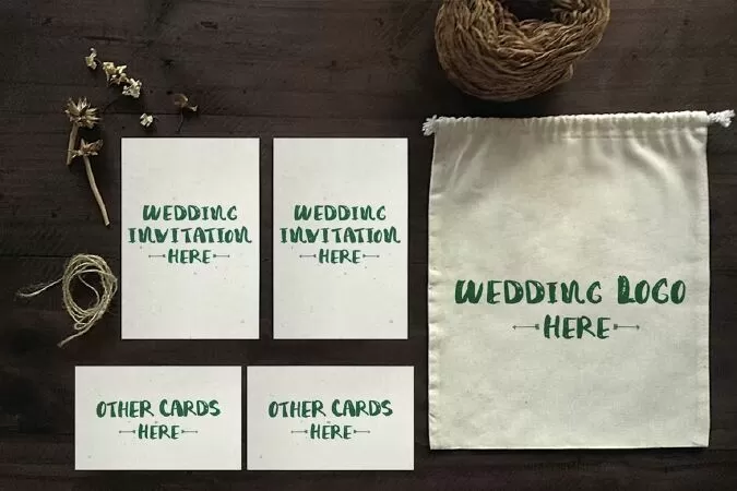 Wedding Invitation Mockups 4
