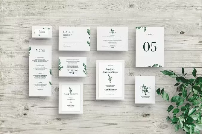 Wedding Invitation Suite Mockup