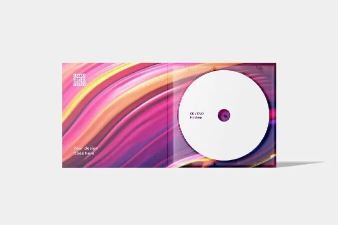 CD / DVD With Case Mockup