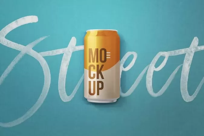 Soda Can Mockup
