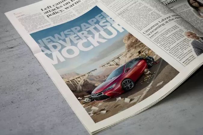 Newspaper Advertise Mockup