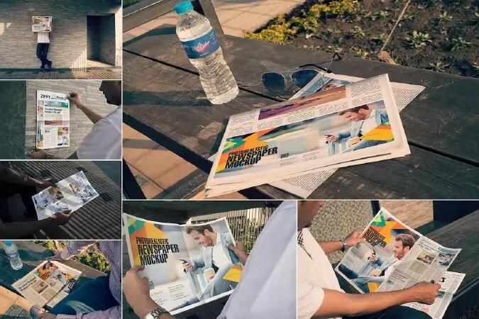 Newspaper PSD Mockups