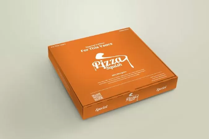 Box Pizza Food Mockup