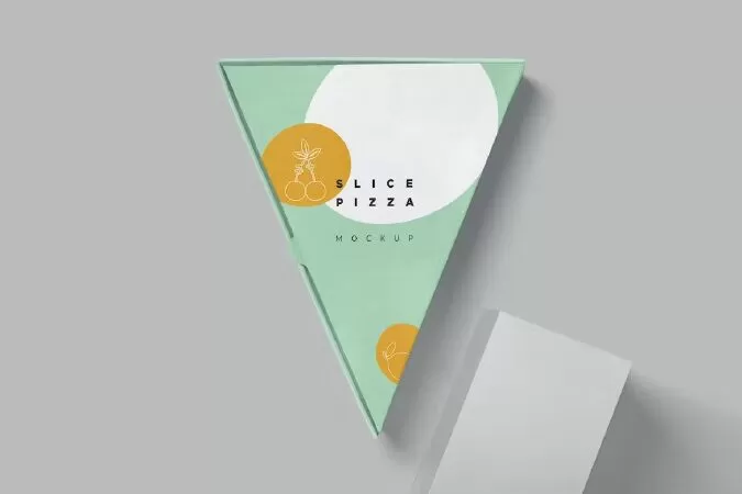 Pizza Slice Box Mockups