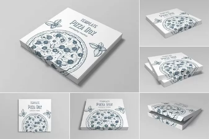 Pizza Box Mockup