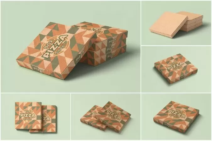 Pizza Box Mockup 4