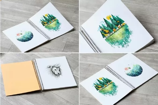 Sketch Book Mock Up