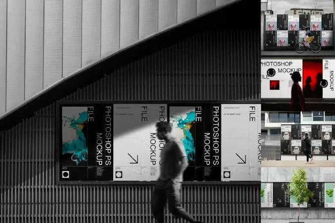 Street Advertising Mockup Set