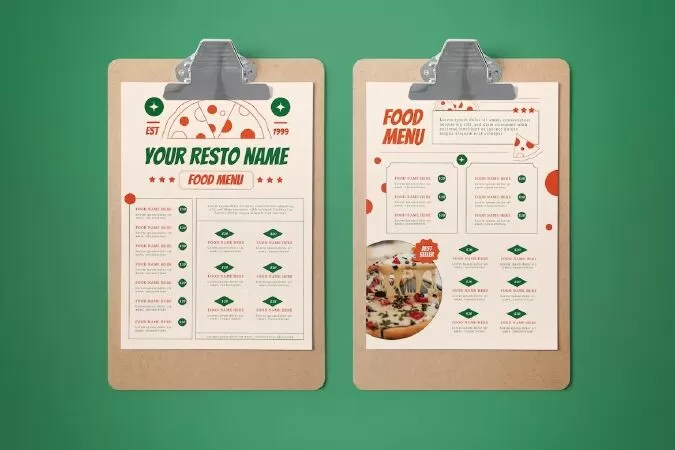 Food Menu Pizza