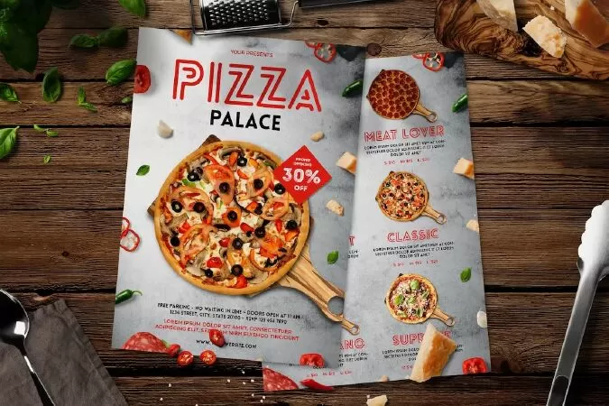 Pizza Flyer Menu