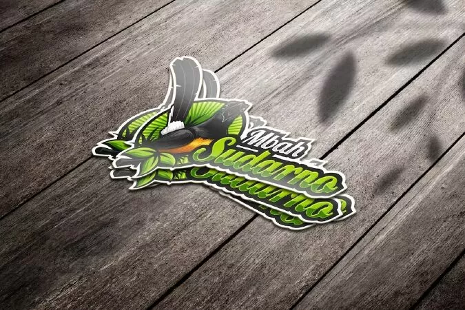 Sticker Logo Mockup