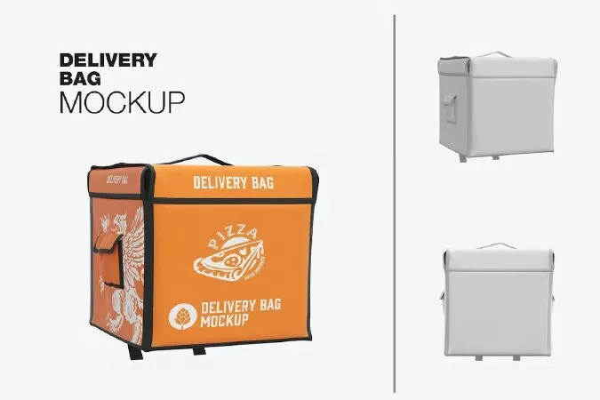 Set Delivery Bag Mockup
