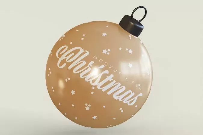 Christmas Tree Ball Mockup