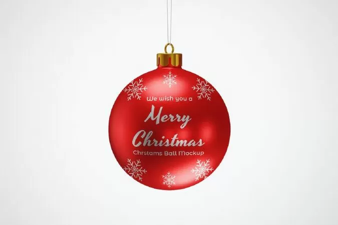 Christmas Ball Mockup Template