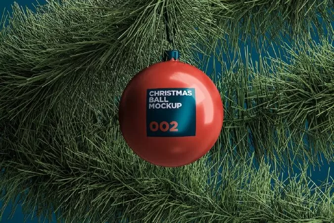 Christmas Ball Mockup 002