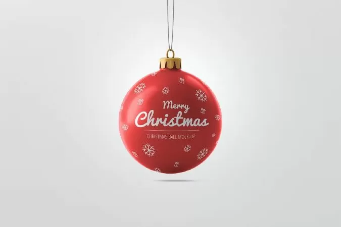 Christmas Ball Mockup