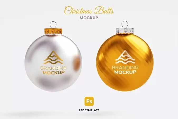 Christmas Balls Mockup 8