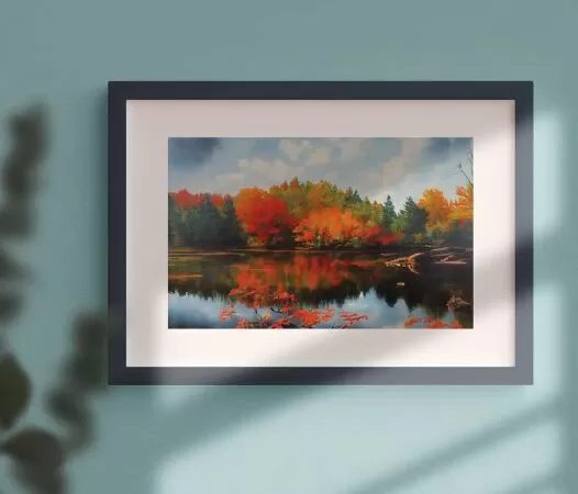 The forests are colorful in autumn Wall Art Prints, Fall Decor Printable Wall Art For Wall Decoration, Wall Art Decor