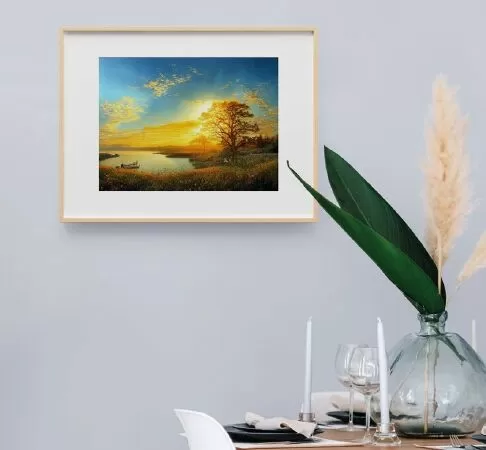 Summer day is back Digital painting for wall decoration, Summer wall art, summer art