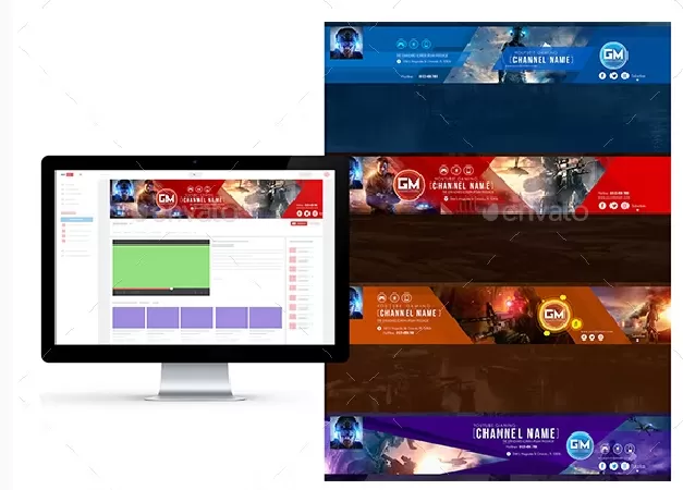 Gaming Channel - Youtube Banner Template