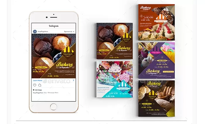 10 Instagram Post Banner - Bakery and Cupcake Shop
